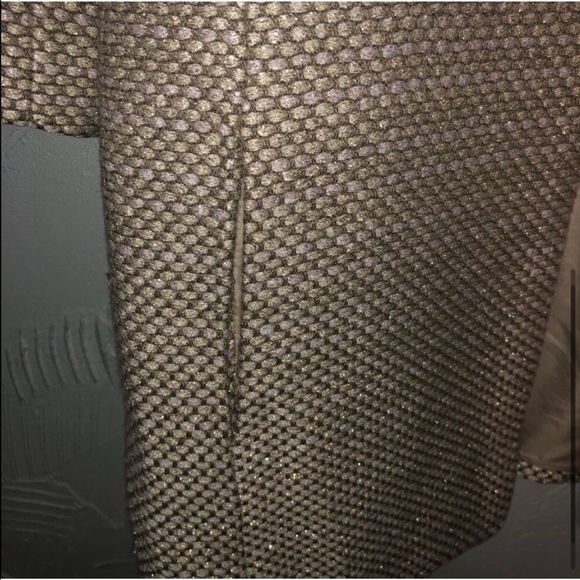 Women’s Mercer & Madison Metallic Gold Coat - Picture 3 of 6